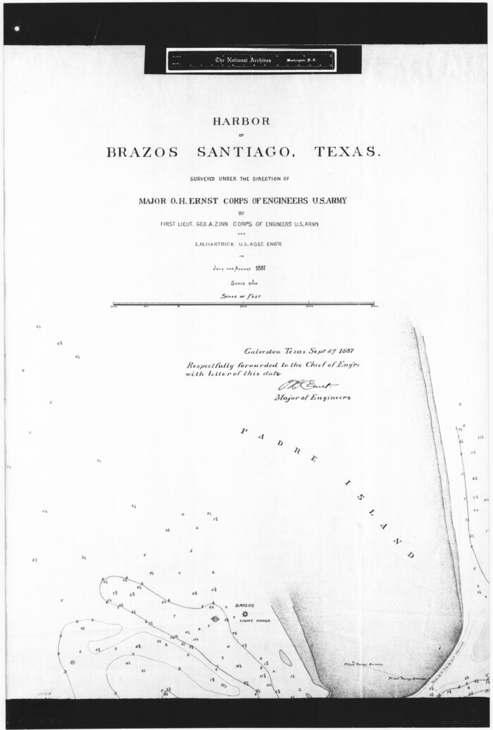 72993, Harbor of Brazos Santiago, Texas, General Map Collection