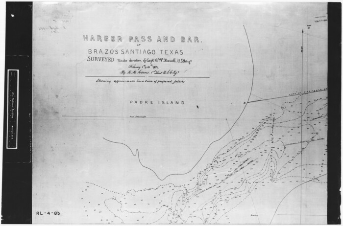 72999, Harbor Pass and Bar at Brazos Santiago, Texas, General Map Collection