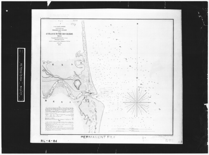 73005, Preliminary survey of the entrance to the Rio Grande, Texas, General Map Collection
