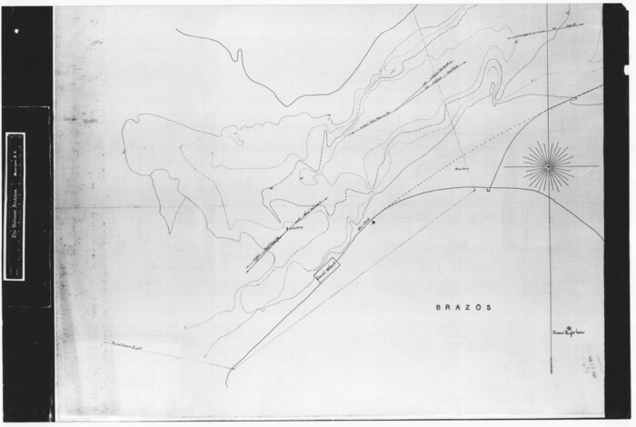 73039, Harbor Pass and Bar at Brazos Santiago, Texas, General Map Collection