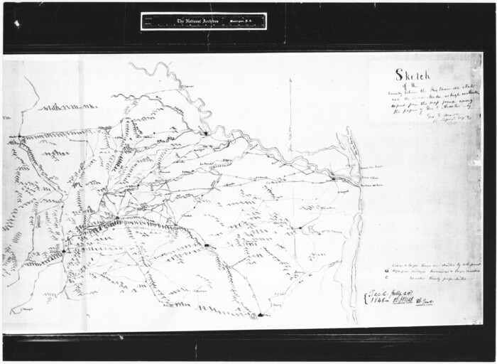 73049, Sketch of the country between the Rio Bravo del Norte and the Luna Madre as high as Monterey copied from the map found among the papers of Genl. Arista, General Map Collection