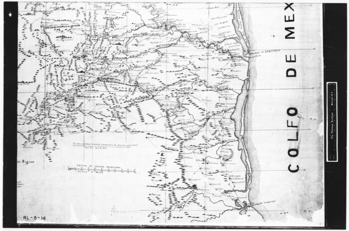 73053, Trace of a copy of the map captured at the battle of Resaca de la Palma, General Map Collection