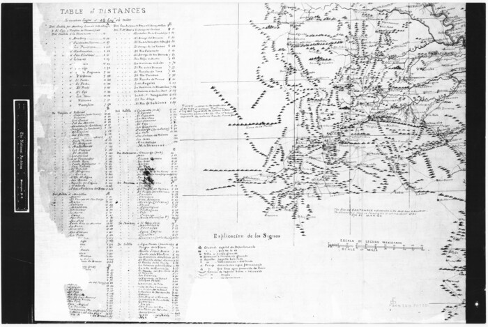 73054, Trace of a copy of the map captured at the battle of Resaca de la Palma, General Map Collection
