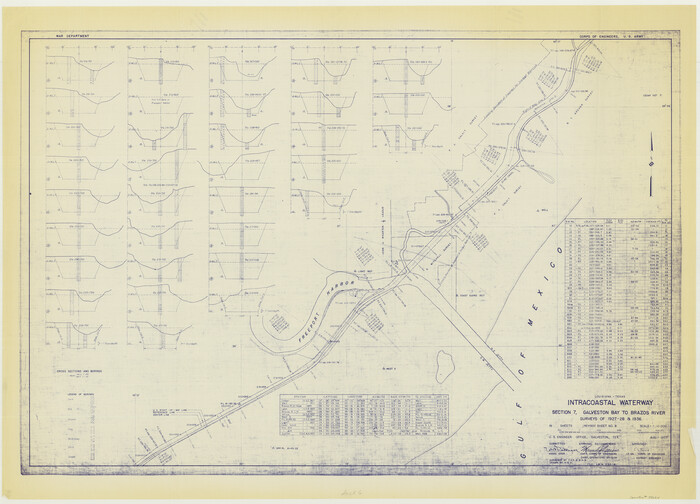 73064, Louisiana and Texas Intracoastal Waterway, Section 7, Galveston Bay to Brazos River and Section 8, Brazos River to Matagorda Bay, General Map Collection