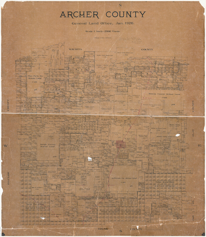 73070, Archer County, General Map Collection