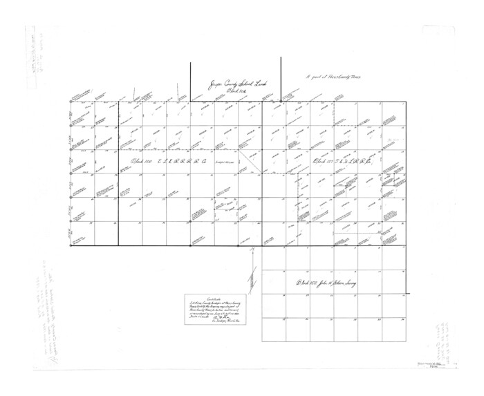 7308, Pecos County Rolled Sketch ANL, General Map Collection