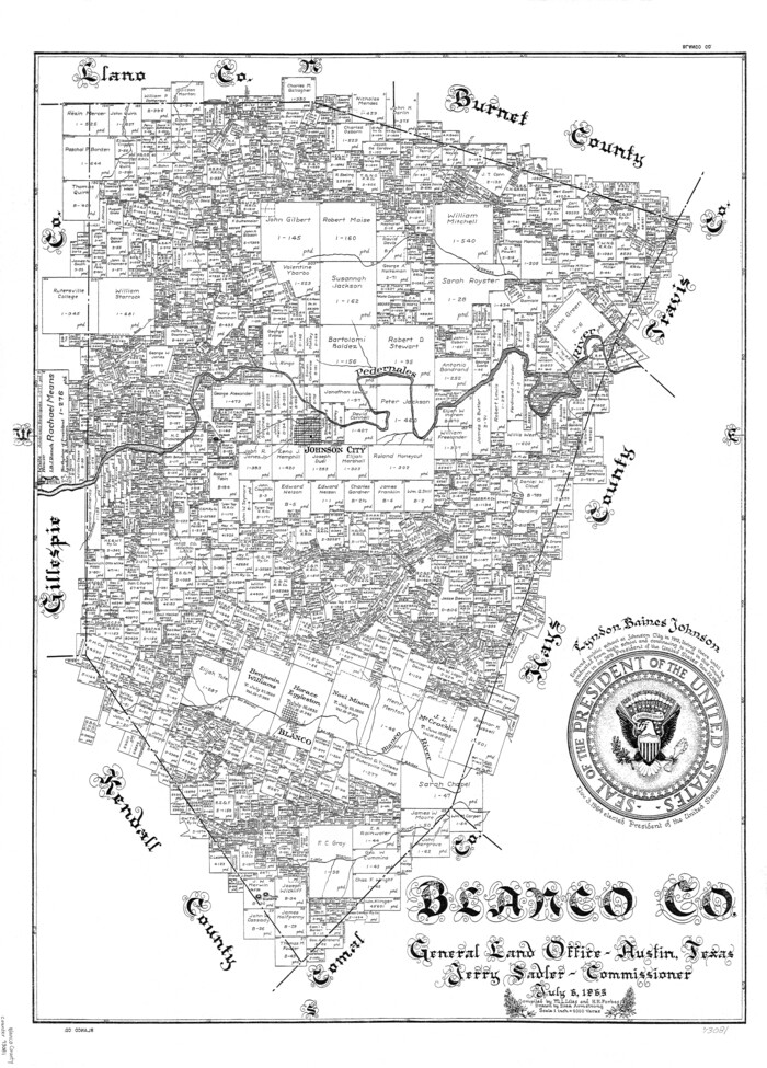73081, Blanco Co., General Map Collection