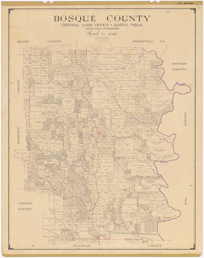 73083, Bosque County , General Map Collection