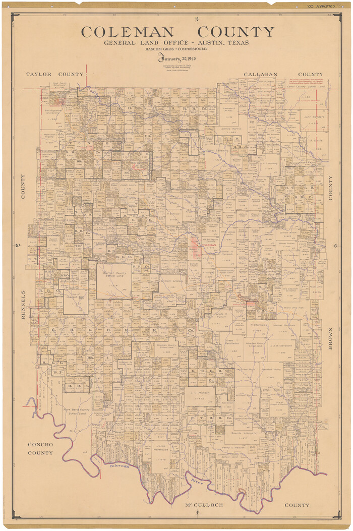 73109, Coleman County, General Map Collection