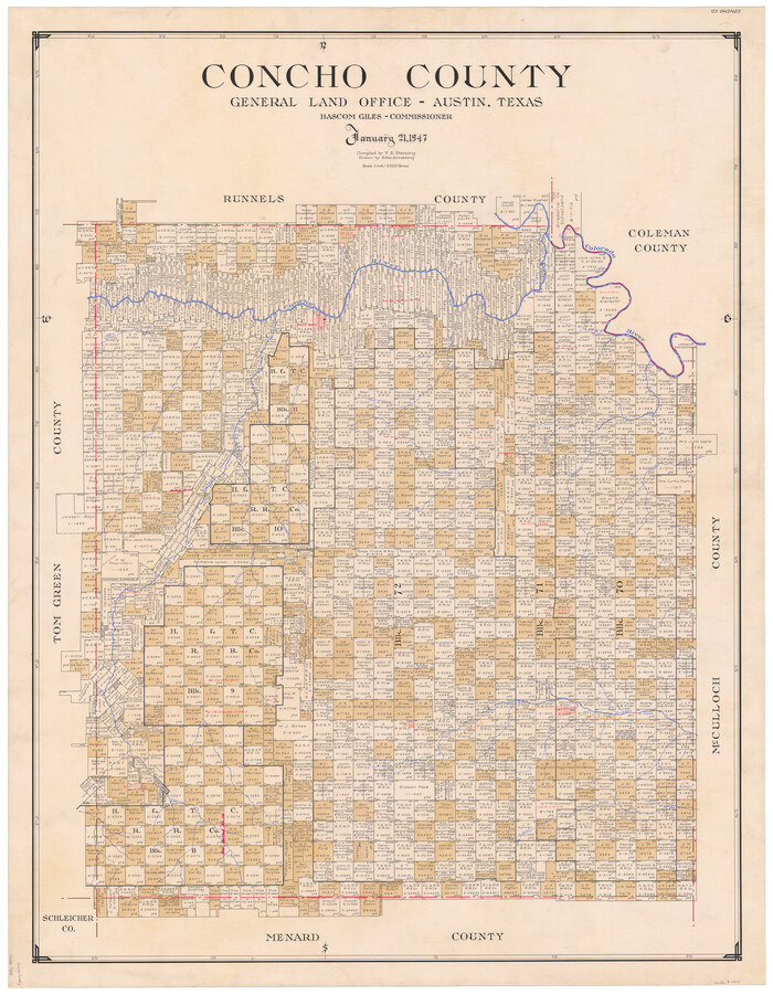 73115, Concho County, General Map Collection
