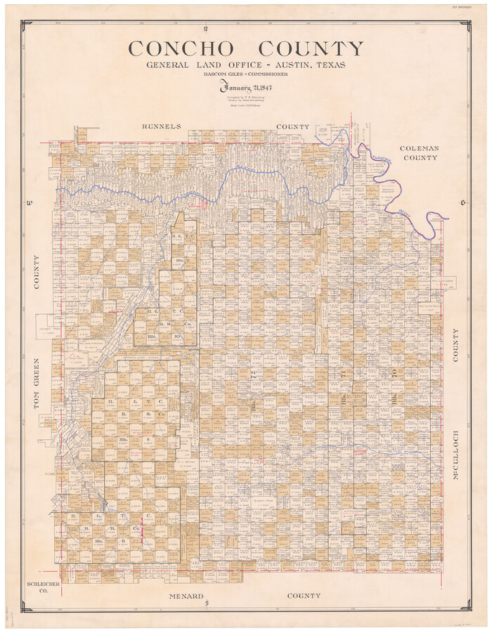 73115, Concho County, General Map Collection
