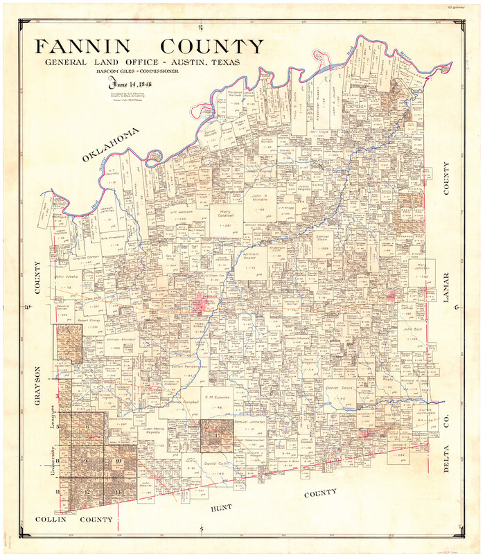 73145, Fannin County, General Map Collection