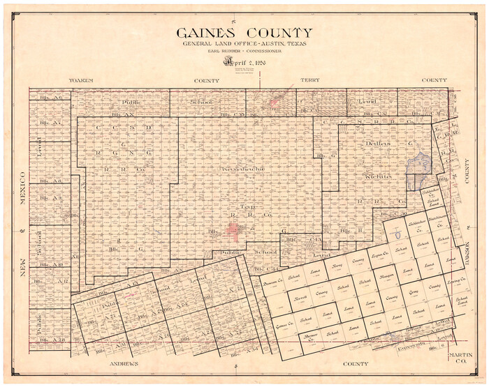 73154, Gaines County, General Map Collection