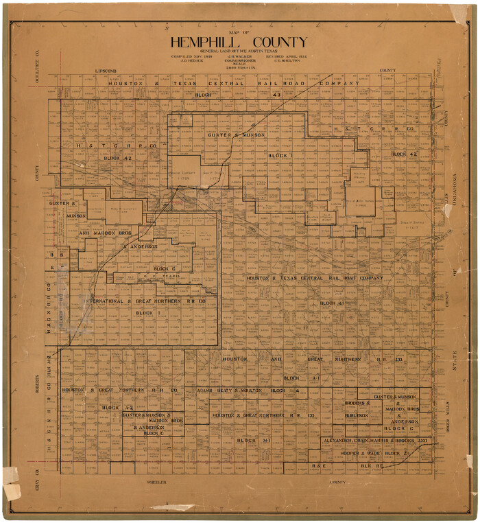 73177, Hemphill County, General Map Collection
