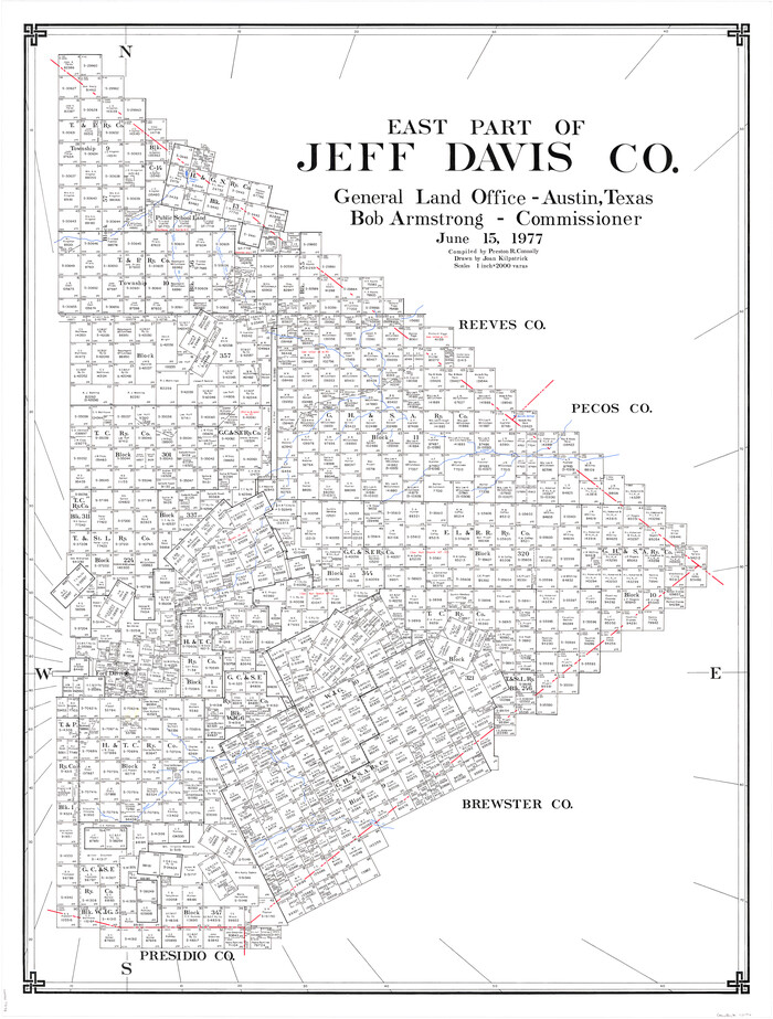 73194, East Part of Jeff Davis Co., General Map Collection