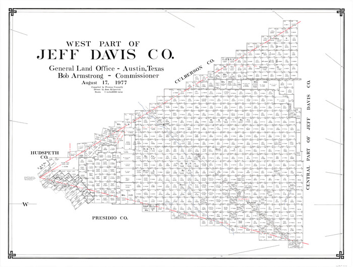 73195, West Part of Jeff Davis Co., General Map Collection