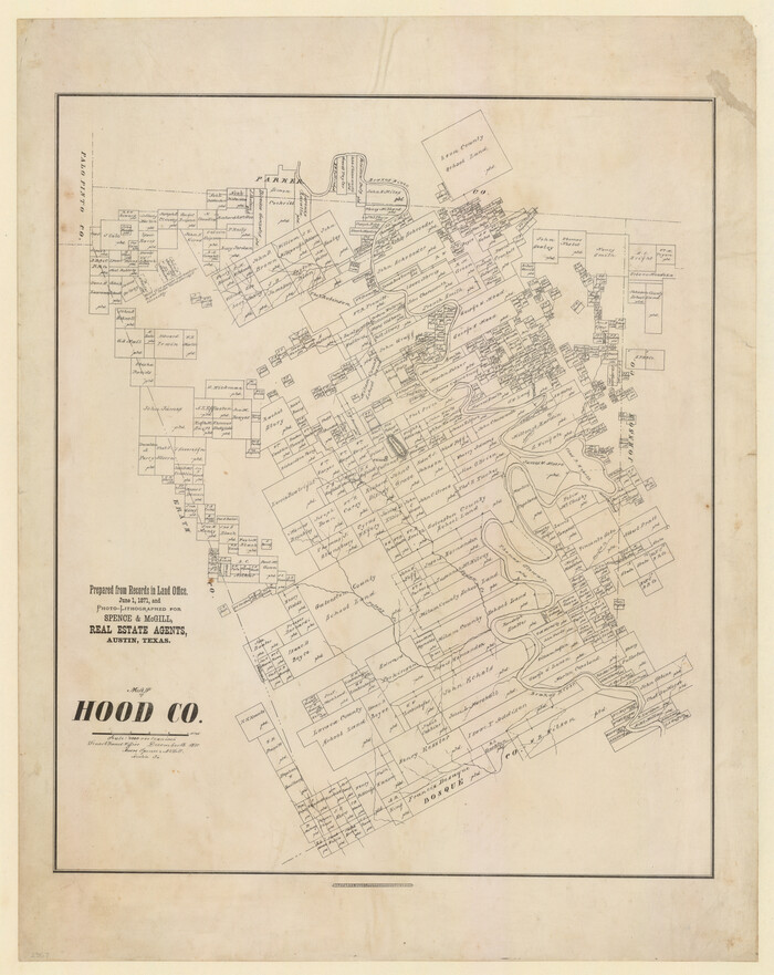 732, Map of Hood County, Texas, Maddox Collection