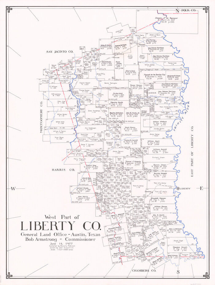 73220, West Part of Liberty Co., General Map Collection
