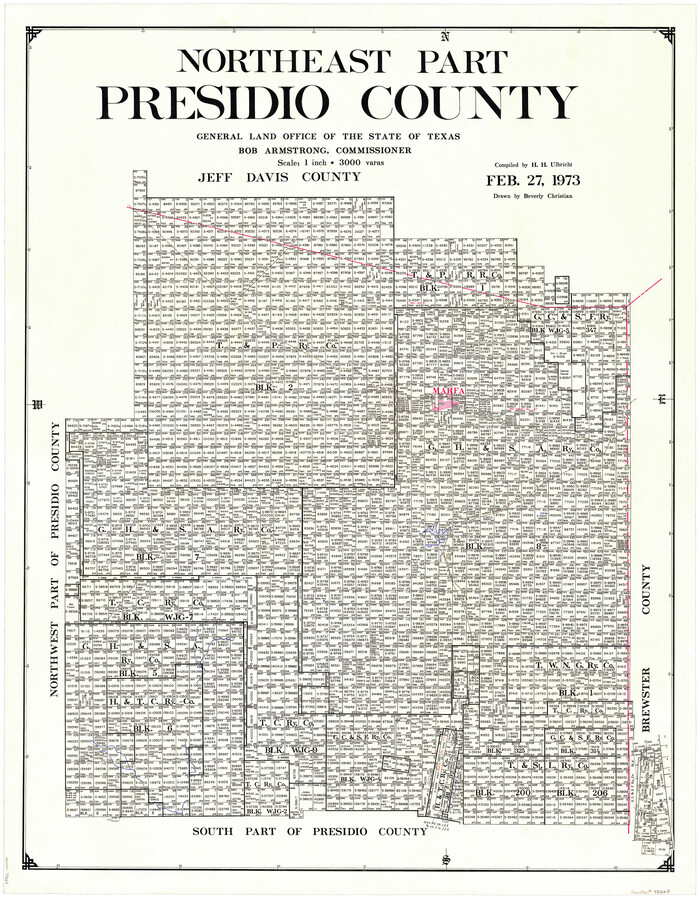 73265, Northeast Part Presidio County, General Map Collection