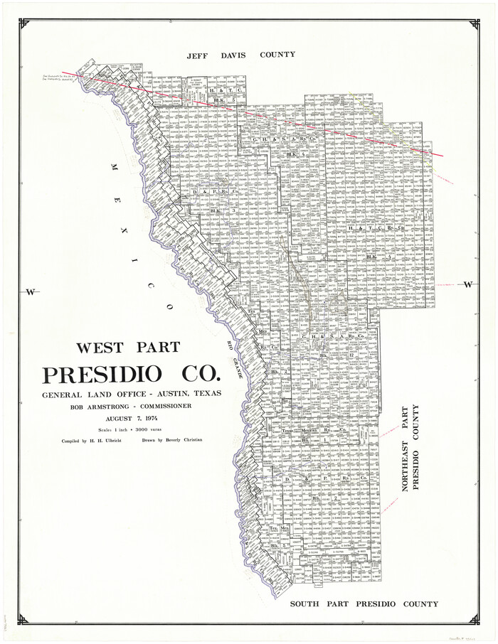 73267, West Part Presidio Co., General Map Collection