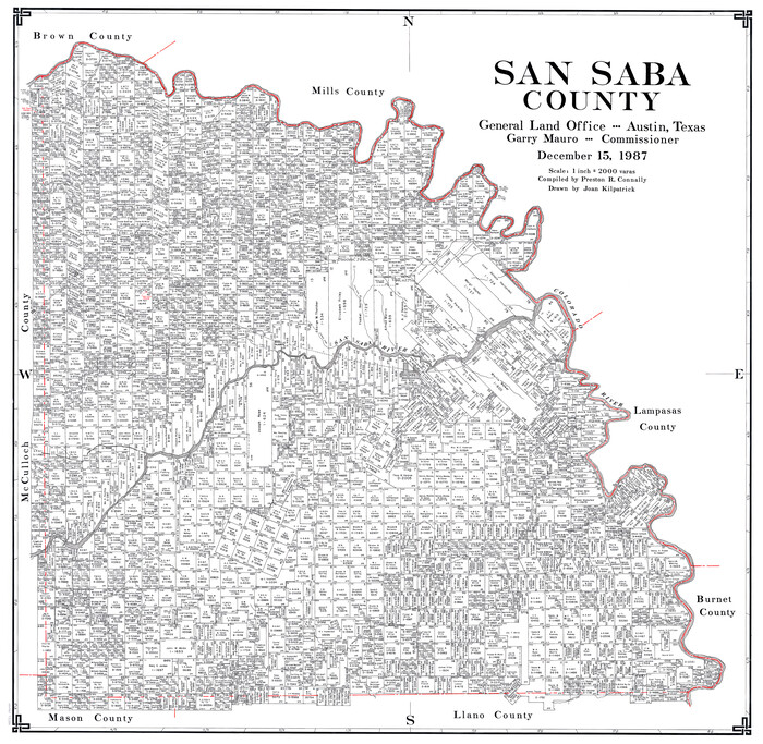 73284, San Saba County, General Map Collection
