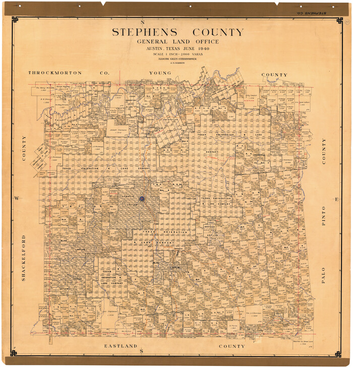 73293, Stephens County, General Map Collection
