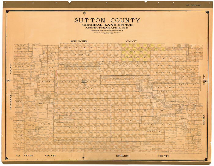 73296, Sutton County, General Map Collection