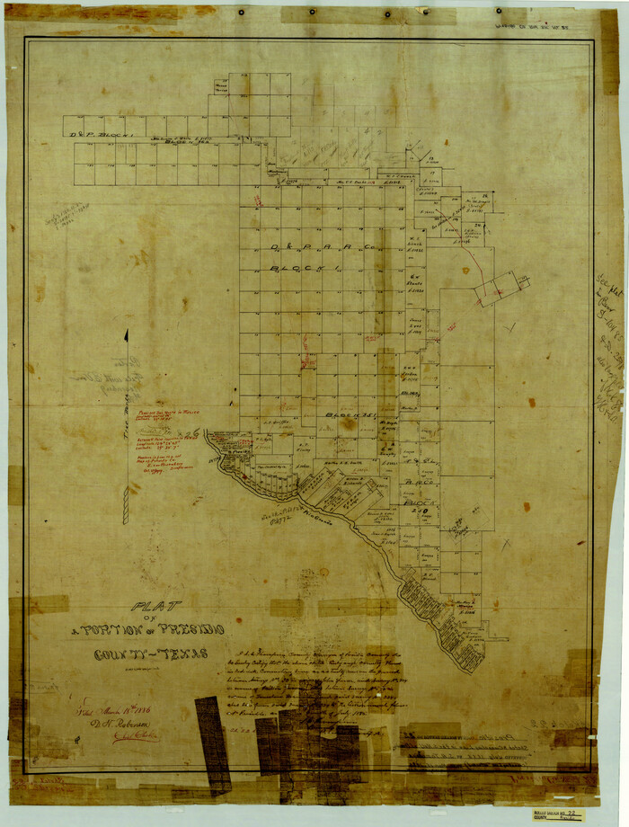 7331, Presidio County Rolled Sketch 22, General Map Collection