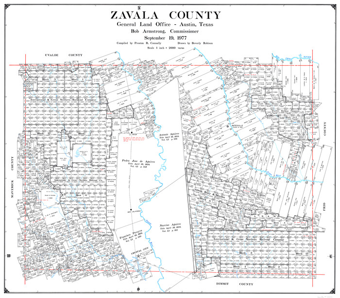 73334, Zavala County, General Map Collection