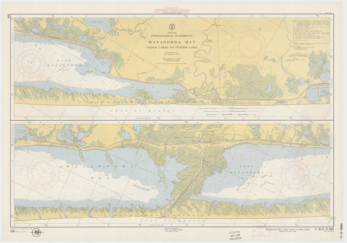 73367, Texas Intracoastal Waterway - Matagorda Bay, Cedar Lakes to Oyster Lake, General Map Collection