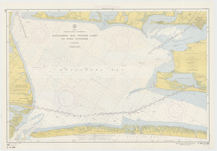 73370, Texas Intracoastal Waterway - Matagorda Bay, Cedar Lakes to Oyster Lake, General Map Collection