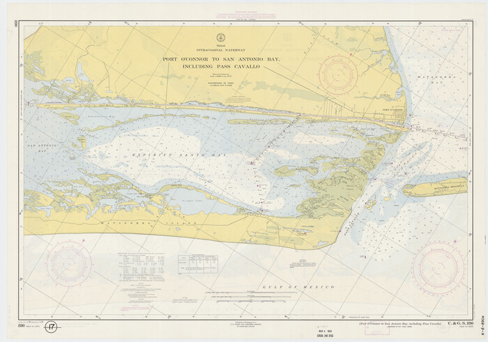 73371, Texas Intracoastal Waterway - Port O'Connor to San Antonio Bay, Including Pass Cavallo, General Map Collection