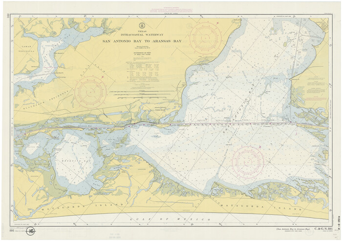 73372, Texas Intracoastal Waterway - Port O'Connor to San Antonio Bay, Including Pass Cavallo, General Map Collection