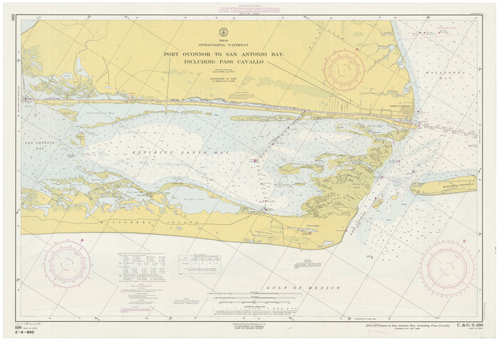 73374, Texas Intracoastal Waterway - Port O'Connor to San Antonio Bay, Including Pass Cavallo, General Map Collection