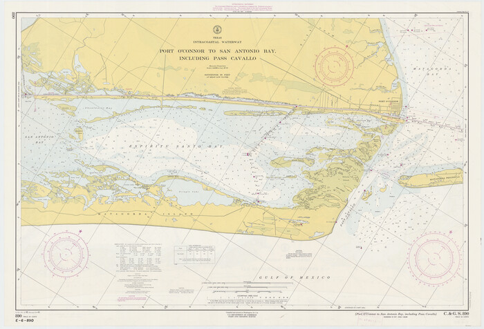 73374, Texas Intracoastal Waterway - Port O'Connor to San Antonio Bay, Including Pass Cavallo, General Map Collection