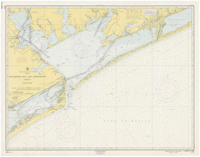 73382, Matagorda Bay and Approaches, General Map Collection
