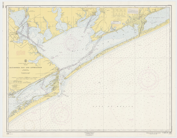 73382, Matagorda Bay and Approaches, General Map Collection