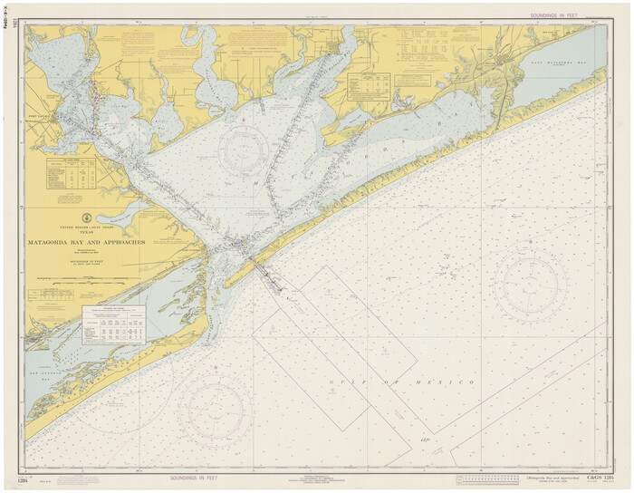 73384, Matagorda Bay and Approaches, General Map Collection

