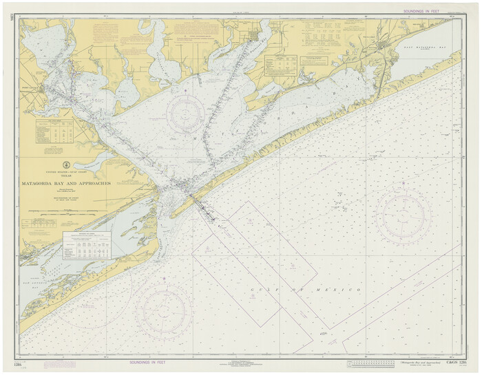 73385, Matagorda Bay and Approaches, General Map Collection
