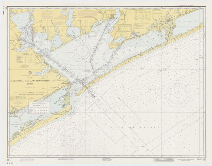 73386, Matagorda Bay and Approaches, General Map Collection