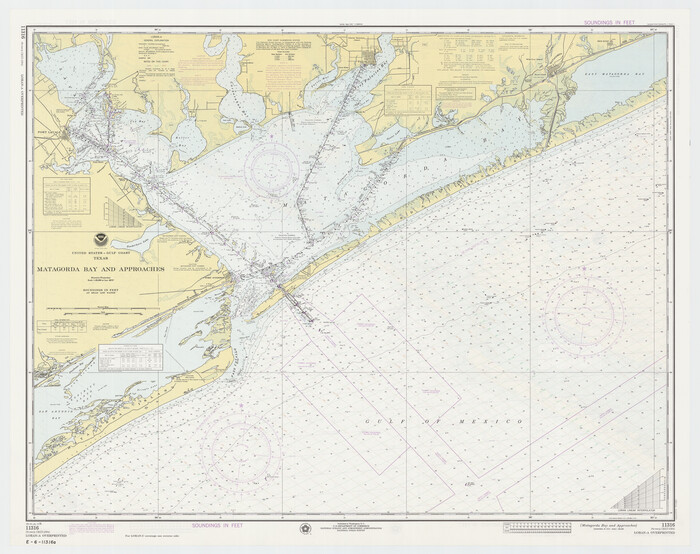 73387, Matagorda Bay and Approaches, General Map Collection