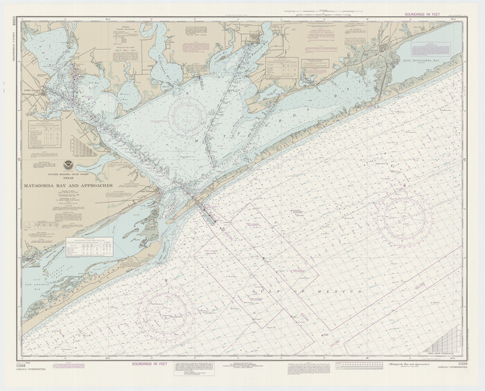 73389, Matagorda Bay and Approaches, General Map Collection
