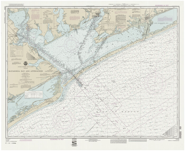 73390, Matagorda Bay and Approaches, General Map Collection
