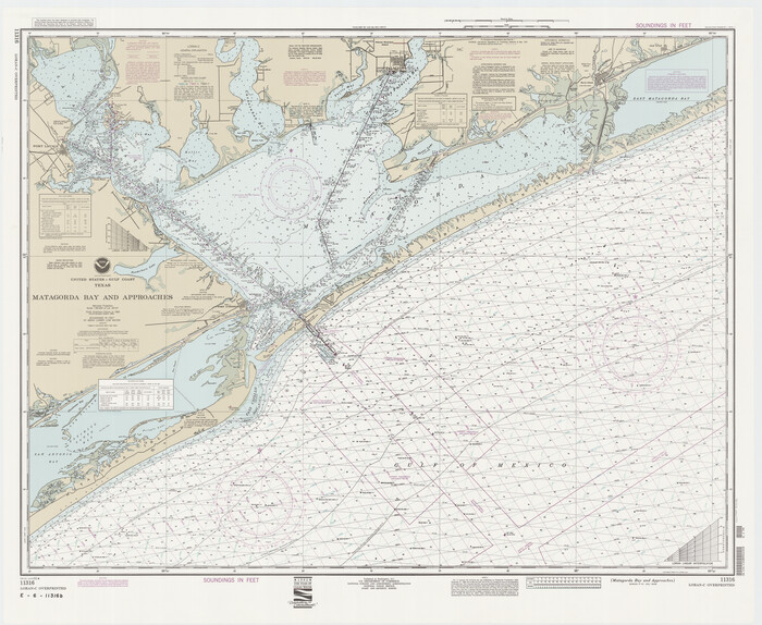 73390, Matagorda Bay and Approaches, General Map Collection