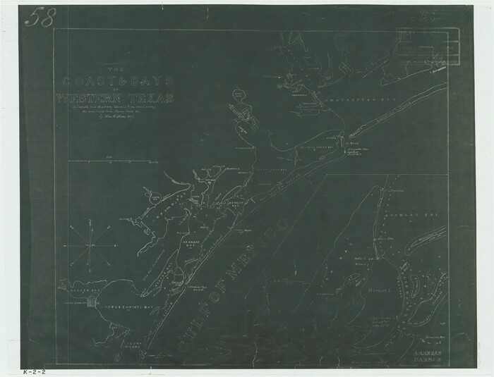73424, The Coast & Bays of Western Texas, General Map Collection