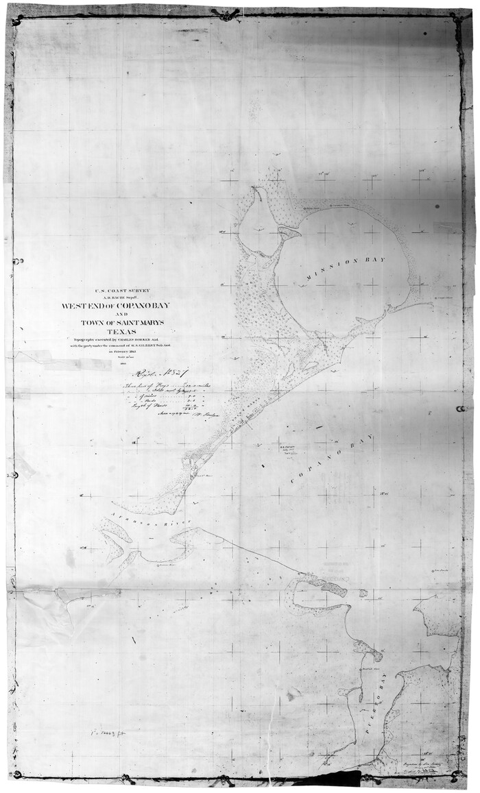 73428, West End of Copano Bay and Town of Saint Marys, Texas, General Map Collection
