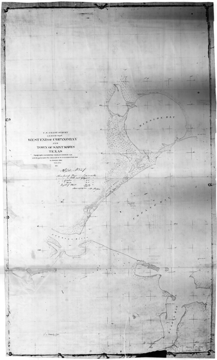 73428, West End of Copano Bay and Town of Saint Marys, Texas, General Map Collection