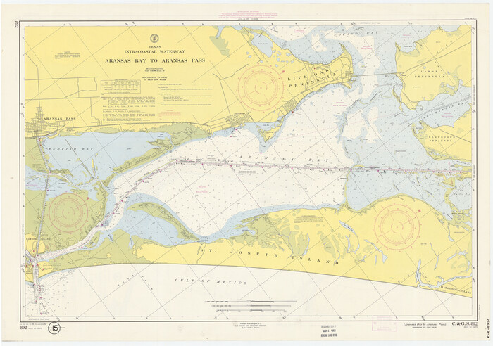 73436, Texas Intracoastal Waterway, Aransas Bay to Aransas Pass, General Map Collection
