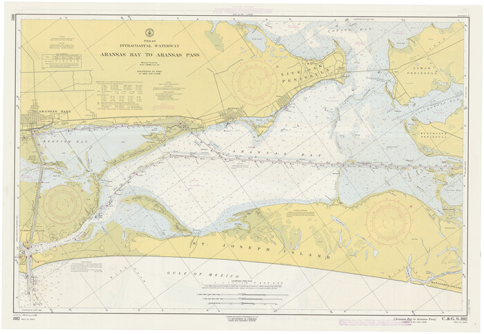 73438, Texas Intracoastal Waterway, Aransas Bay to Aransas Pass, General Map Collection