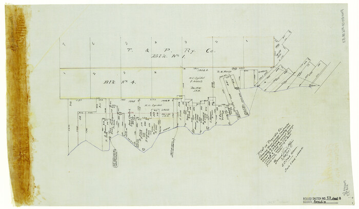 7346, Presidio County Rolled Sketch 53, General Map Collection